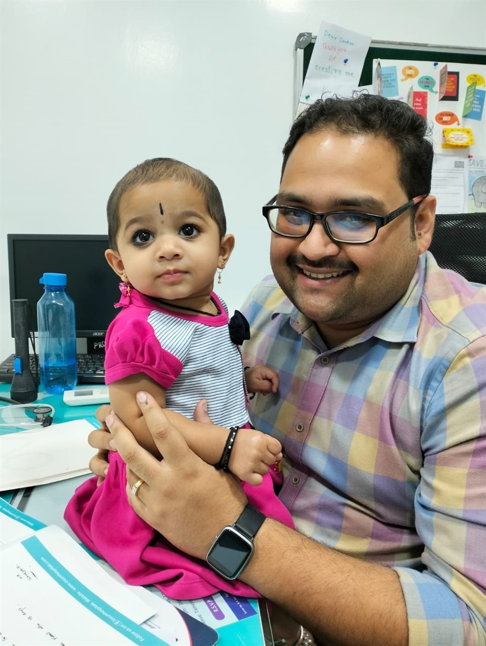 Dr. Saurodip Maity providing compassionate care to children in Kolkata